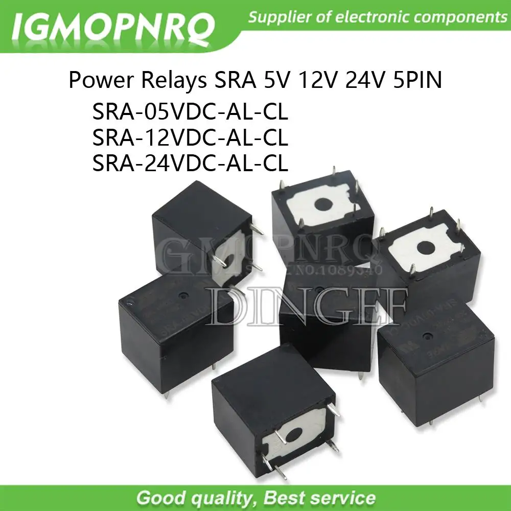 1PCS Power Relays SRA- 05VDC SRA-05VDC-AL-CL SRA-12VDC-AL-CL 12VDC 24VDC-AL-CL T74 20A 4-5Pin SRA-24VDC-AL-CL SRA 5V 12V 24V