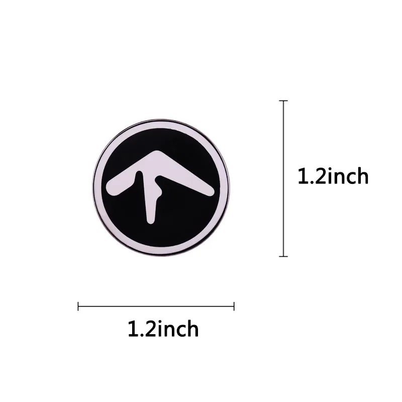 Aphex Twin logo enamel pin button badge Musician AFX Richard David James music jewelry accessories