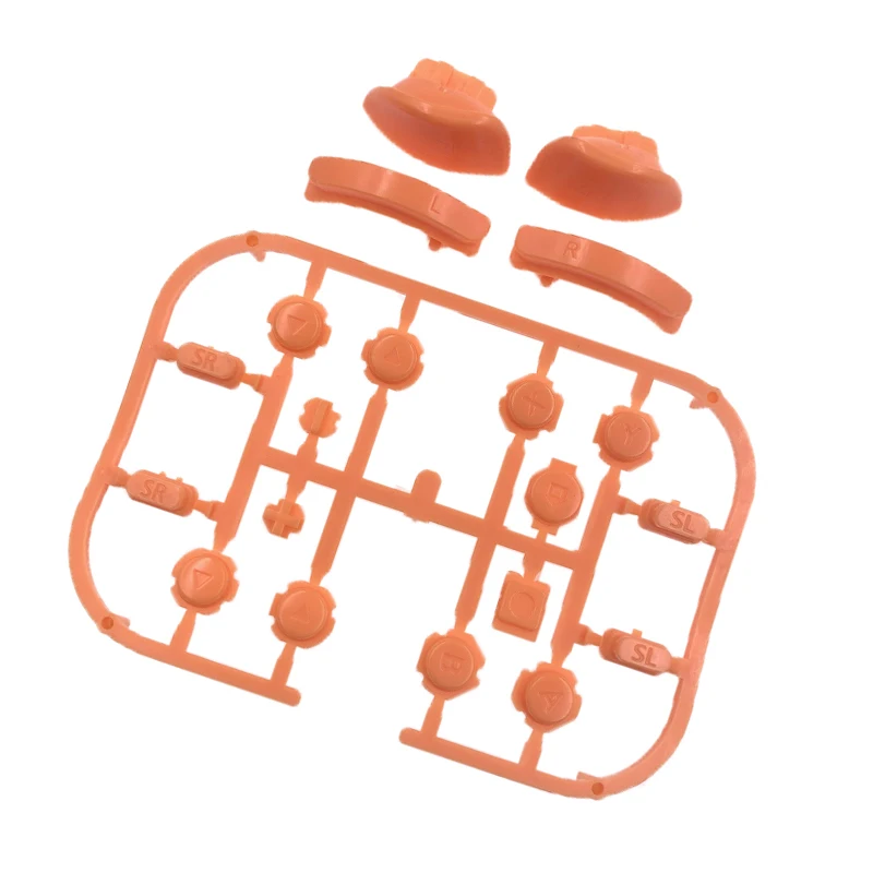 للتبديل أزرار مقبض NS مجموعة كاملة من أزرار Joycon مقبض ABXY الملونة الشفافة