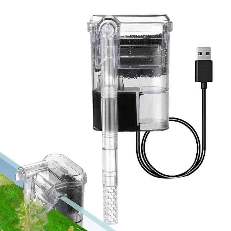 

Aquarium External Filter Pump Quiet Fish Tank Filters External Tank Filter Suspended Aquarium Filter Fish Turtle Tank Filter