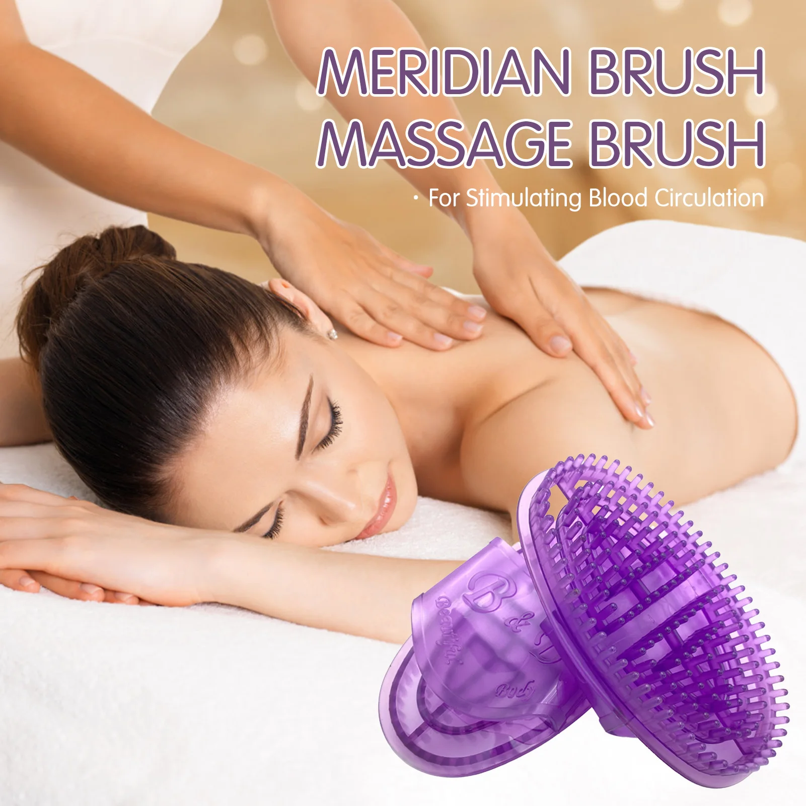 Massage Brush Handheld Massagers PVC Portable Body Scraping Massage Brush for Men Women Children Pets