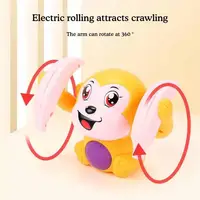 Electric Rolling Monkey Toy Interactive Tumbling Crawling Toy for Kids, Safe Plastic Material, Requires 3 AA Batteries 1pcs 4