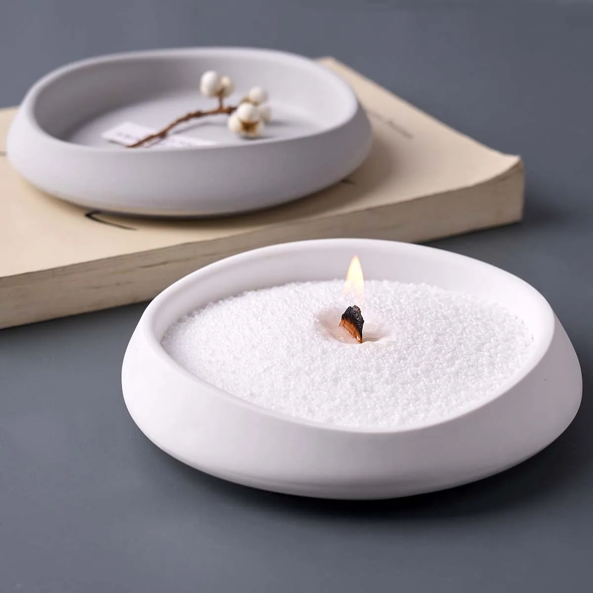 Irregular Wave Candle Bowl Silicone Mold DIY Jewelry Storage Tray Craft Making Plaster Resin Flowerpot Casting Molds Home Decor