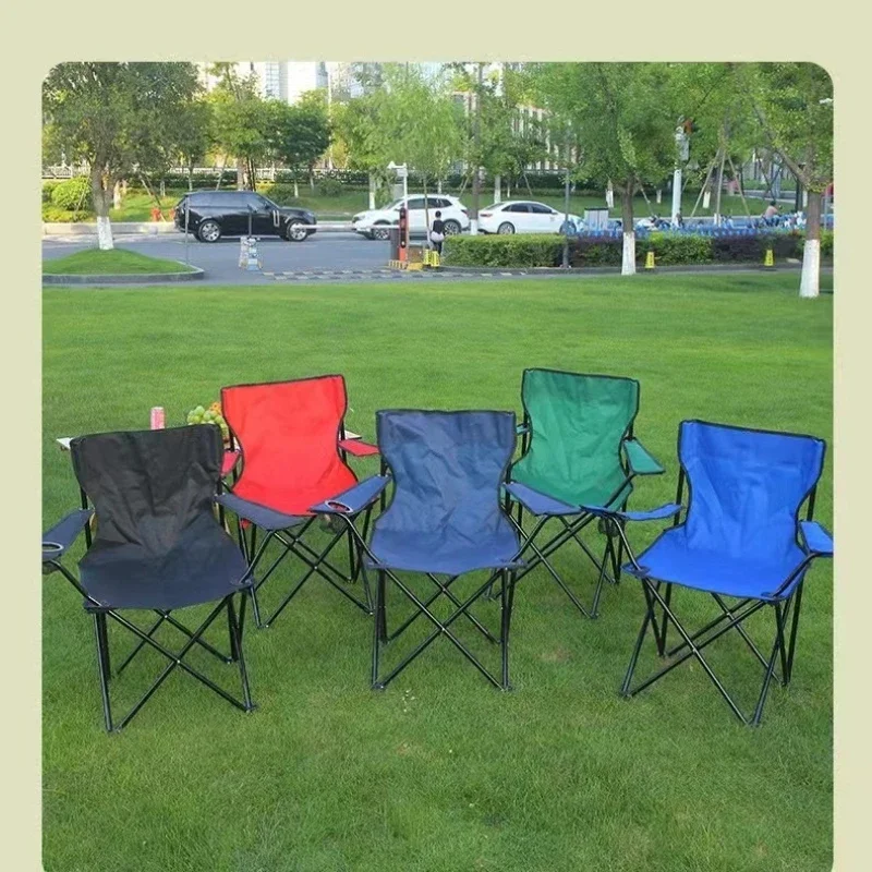 

Camping Chair Folding Chair, With Cup Holder, Camping Chair Foldable, For Outdoor, Sports, Beach, Fishing, Oxford Garden Chair