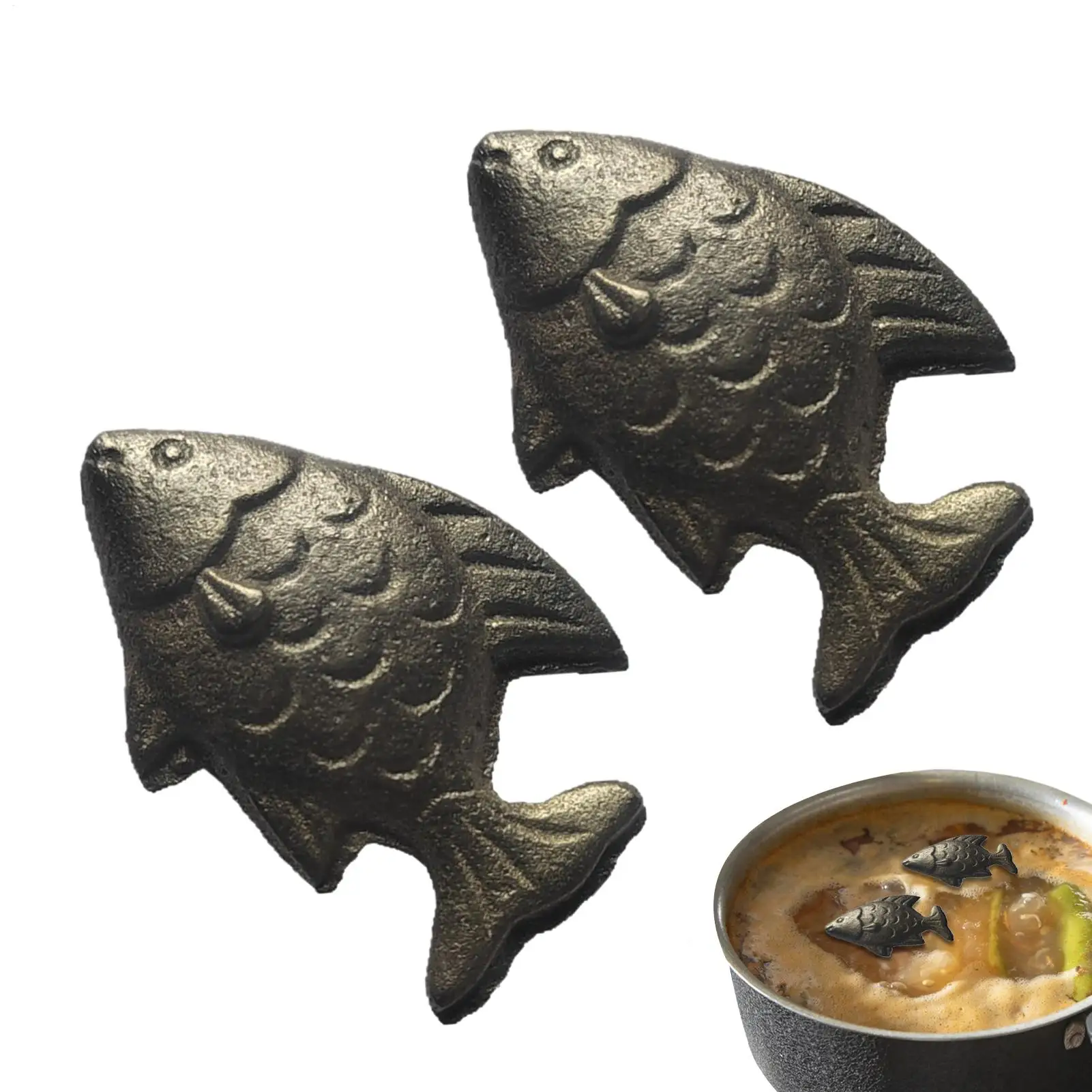 2pcs Iron Fish A Natural Source Of Iron Reusable Kitchen Accessories Iron Deficiency Great Iron Supplement Alternative for Women