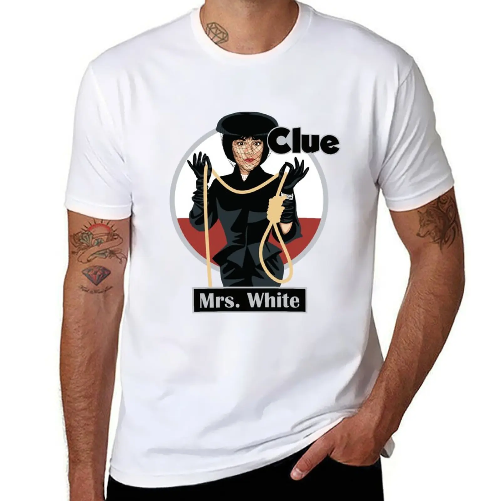 CLUE mme T-Shirt blanc homme T-Shirt homme T-Shirt graphique