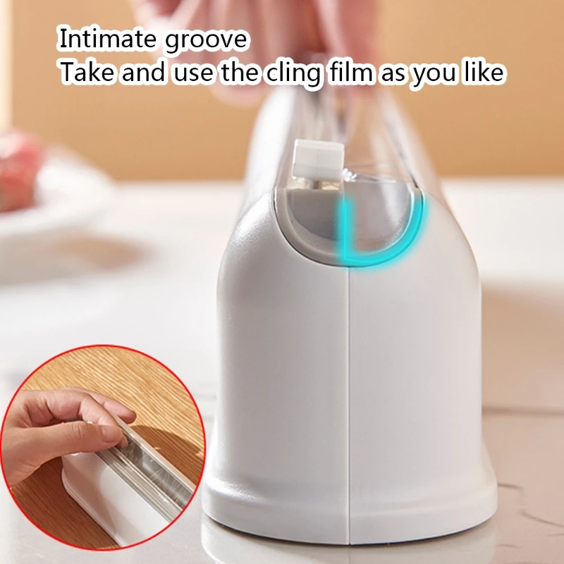 قابلة لإعادة الاستخدام الغذاء التفاف القاطع التشبث فيلم القاطع ل ث/انزلاق القاطع مايكرو مصاصة انخفاض الشحن