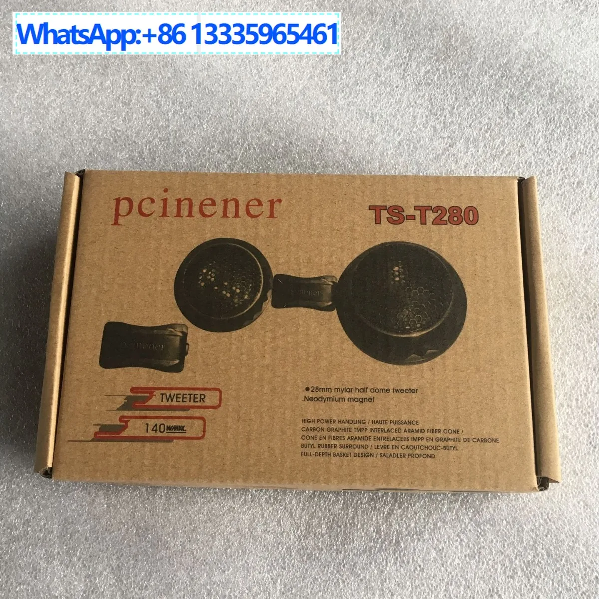 

10 шт. твитер автомобильный TS-T280 твитер тройная головка PCINENER тройной высокий, поставка с фабрики в большом количествах