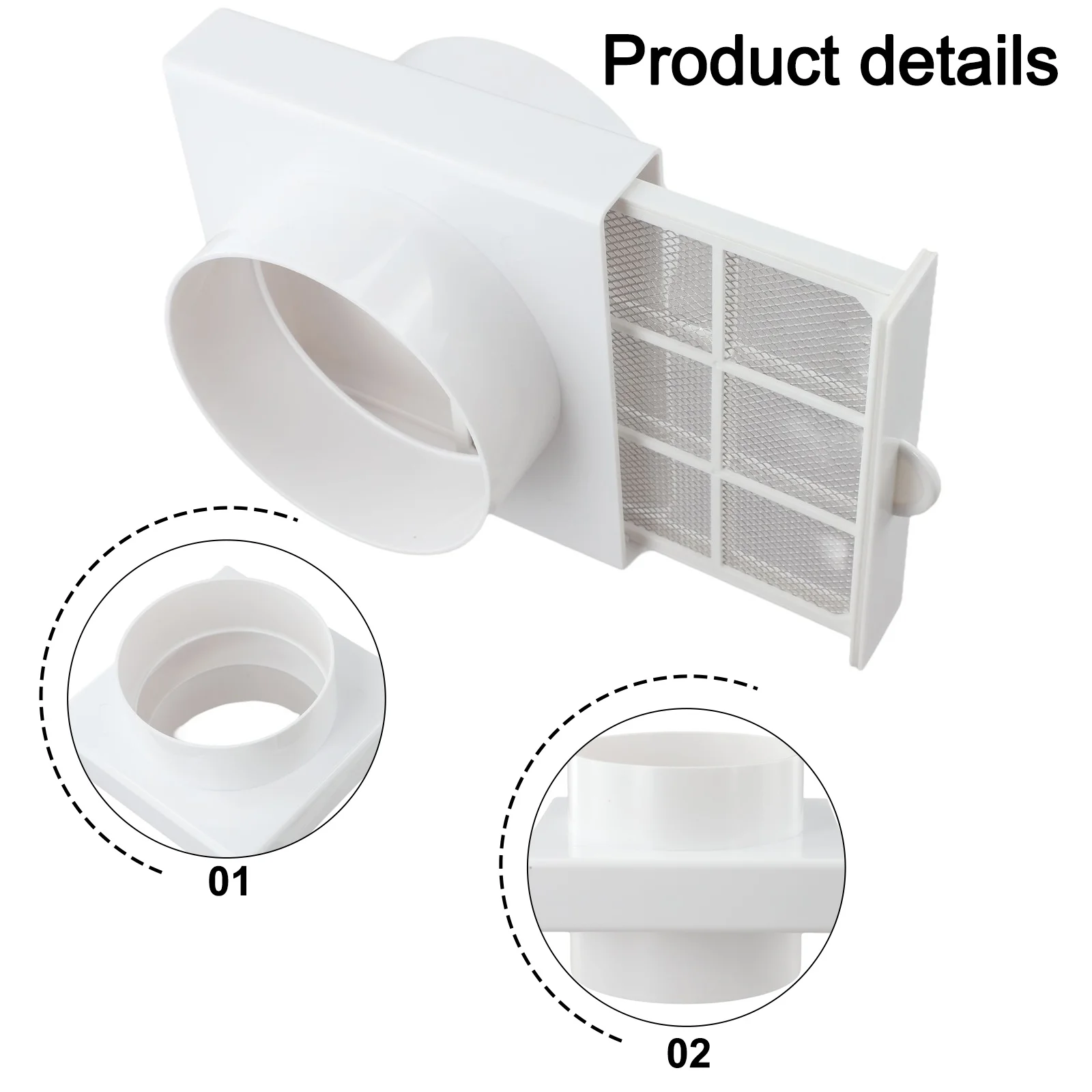 Removable Filter Aluminum Foil Tube Filter Indoor Air Quality 110mm Versatile Pipe Air Filter Ventilation Filter