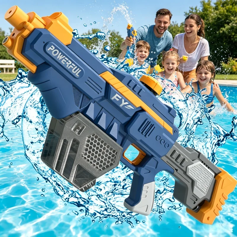 

Burst Electric Water Gun for Aldults Children Fully Automatic Absorb Water Blasters Kids Summer Outdoor Pool Shooting Games Toys