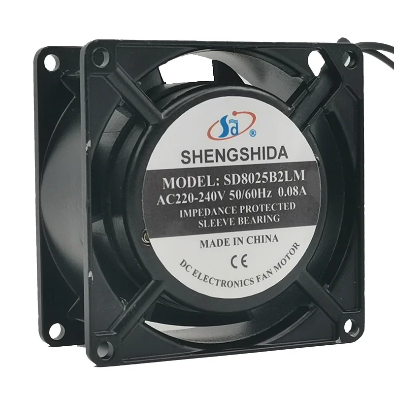 New shengshida SD8025S2LM/b2lm 8025 220v-240v 0.08A cabinet cooling fan 80*80*25mm