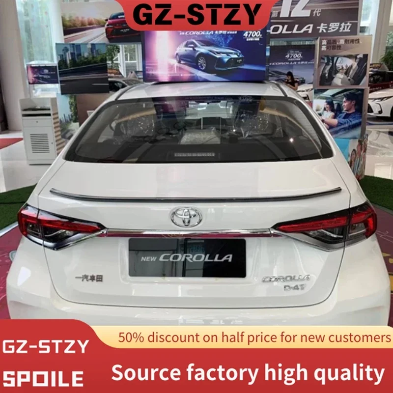 Alerón Trasero para Toyota Corolla 2019 2020 2021, Material ABS, Accesorio para Sedán, Alerón Trasero para Cajuela, Alerón Tipo Aleta