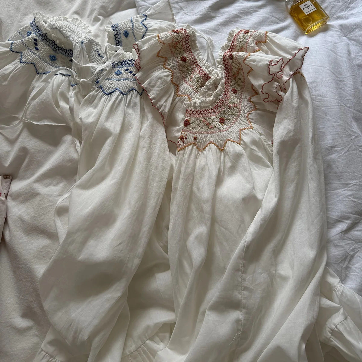 Women Japan Sleepwear 100% Cotton Soft Blue Autumn Winter Cute Pajamas with Small Floral Plaid French Home Suit Two Piece Set view 6
