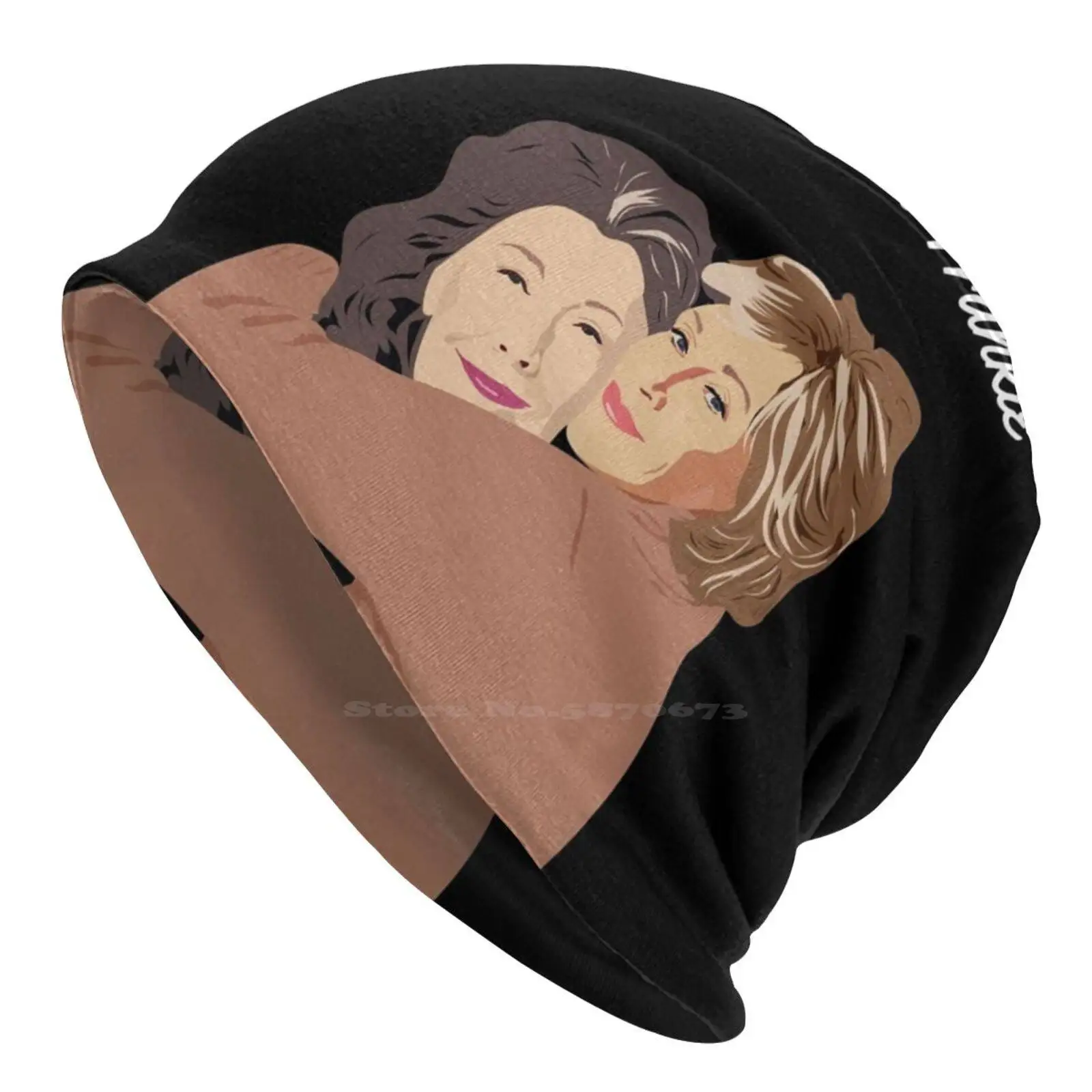 Grace And Frankie Hugging Knitted Hat Warm Beanie Outdoor Caps Lily Tomli Jane Fonda Grace And Frankie Humour Grace And Frankie