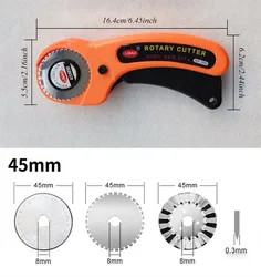 Rotary Cutter for Fabric Card Paper Sewing Quilting Roller Cutting Knife Tailor Scissors Dress Leather Clothes Making DIY Tool