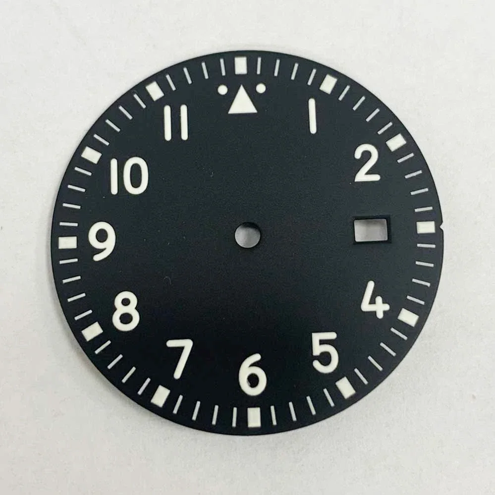 33.5mm Watch Dial Green Luminous Men’s Watch Replacement Accessories Watches Faces for NH35/NH36/7S/4R Movement