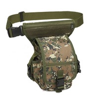 Waterproof Camouflage Tactical Leg Pack - MOLLE Convertible Waist Thigh Bag for Cycling Outdoor Military Use, Multifunctional