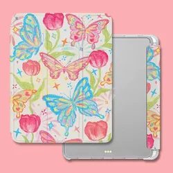 Capa for iPad 10 Air 5 4 Case 2022 Pencil Holder Cover for iPad Air 2 3 9.7 10.2 10.5 10.9 Pro 11 12 9 12.9 10th 9th Gen Mini 6