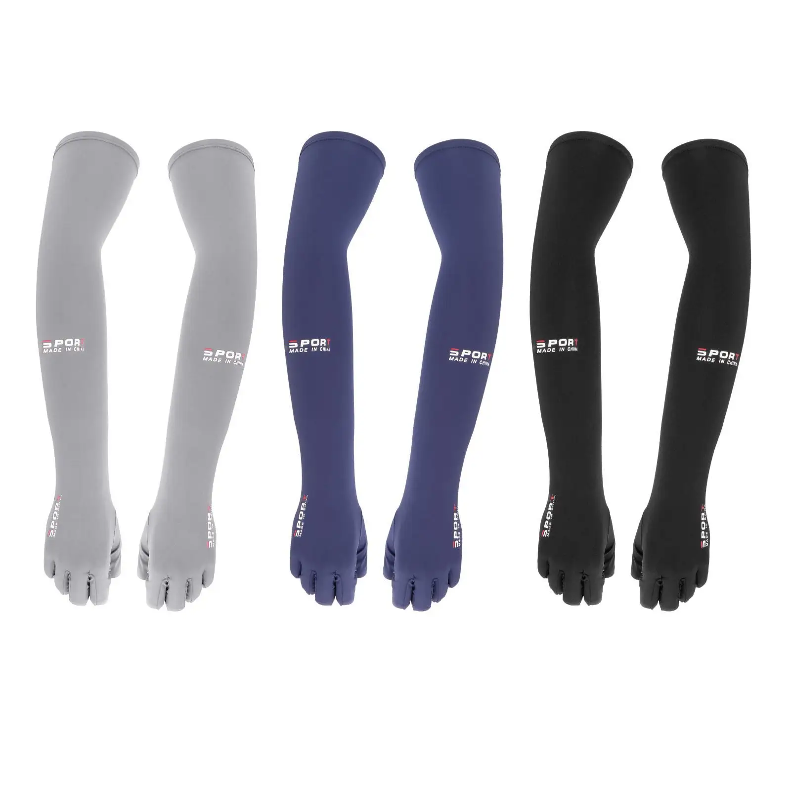 การบีบอัด Cooling sleeves up Fingerless ถุงมือ Camping Cuffs สําหรับขี่จักรยานเดินสวนพายเรือเด็ก