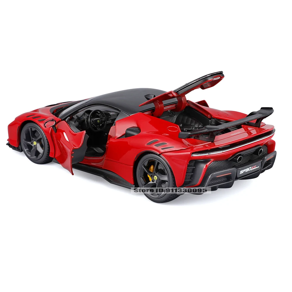 Bburago 1:24 Ferrari SF90 XX STRADALE alliage véhicule de luxe moulé sous pression voitures modèle jouet Collection cadeau cadeau d'anniversaire pour garçon