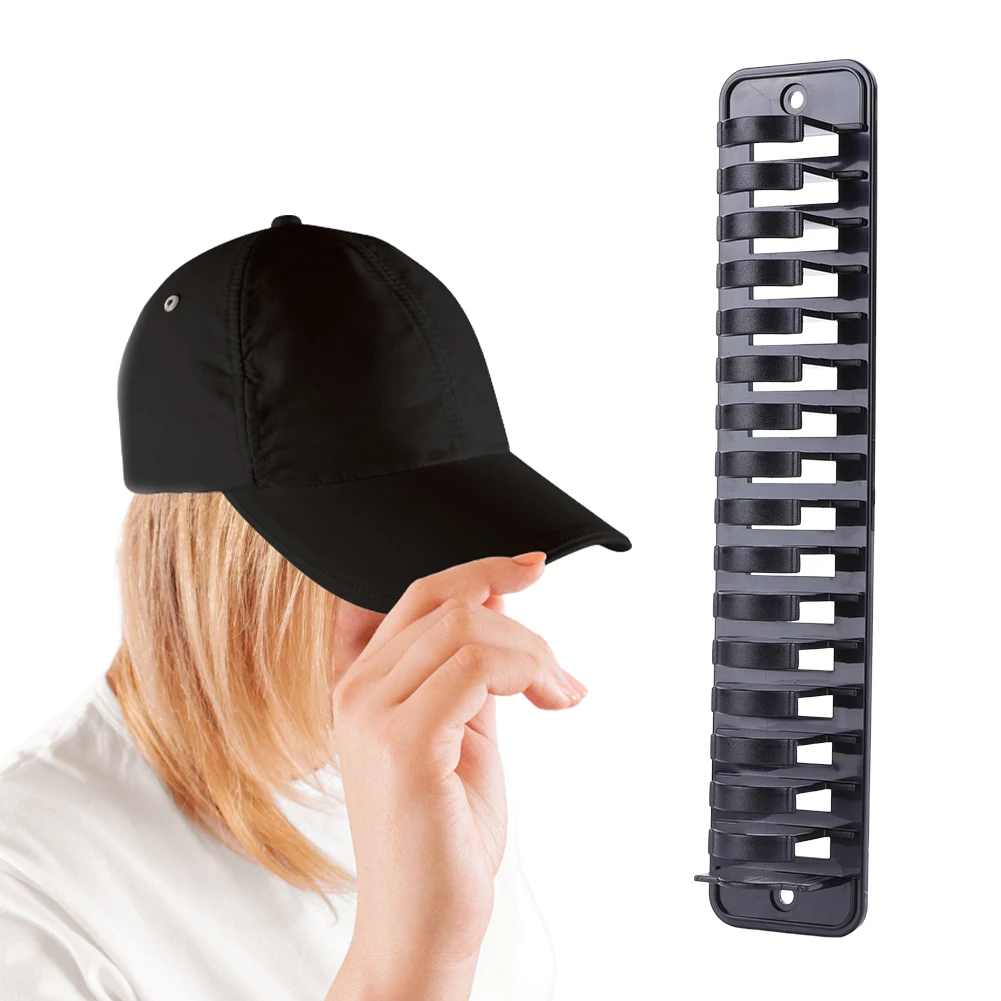 Baseball Hat Organizer Hold Up To 16 Hats Hat Display Holder Space-Saving Adhesive Hat Hooks for Door Closet