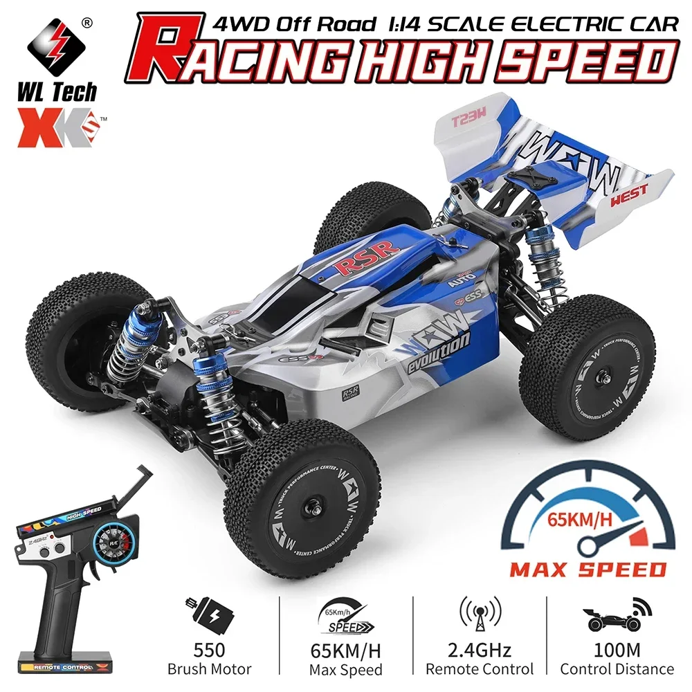 WLtoys XK 144011 4WD RC samochód 1/14 4x4 z Drift uliczny samochody wyścigowe 65 KM/h 2.4G 550 silnik pojazd elektryczny dużą prędkość z LED