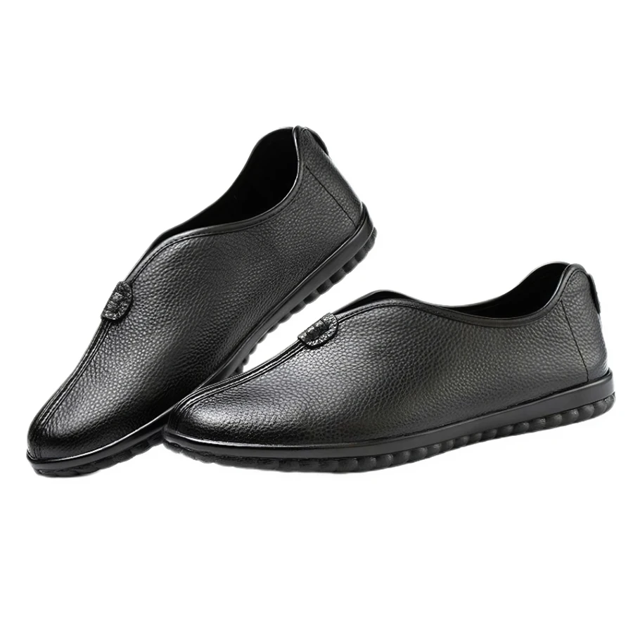 

CLYFAN традиционные китайские мужские кожаные туфли из натуральной кожи для тайчи, нескользящая обувь для кунг-фу, низкие тренировочные туфли для боевых искусств