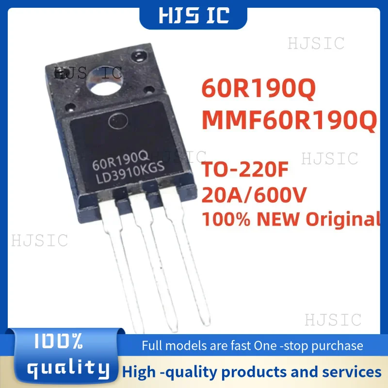 10-20-30PCS 100% Original Brand New and Quality 60R190Q MMF60R190Q MMF60R190QTH TO-220F 20A 600V MOS Field-Effect Transistor