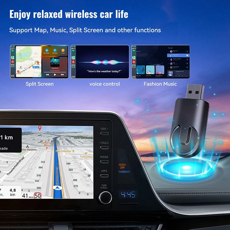 Wireless Carplay Android Auto Wireless Adapter Smart Mini Box Plug And Play Wifi Fast Connect Universal