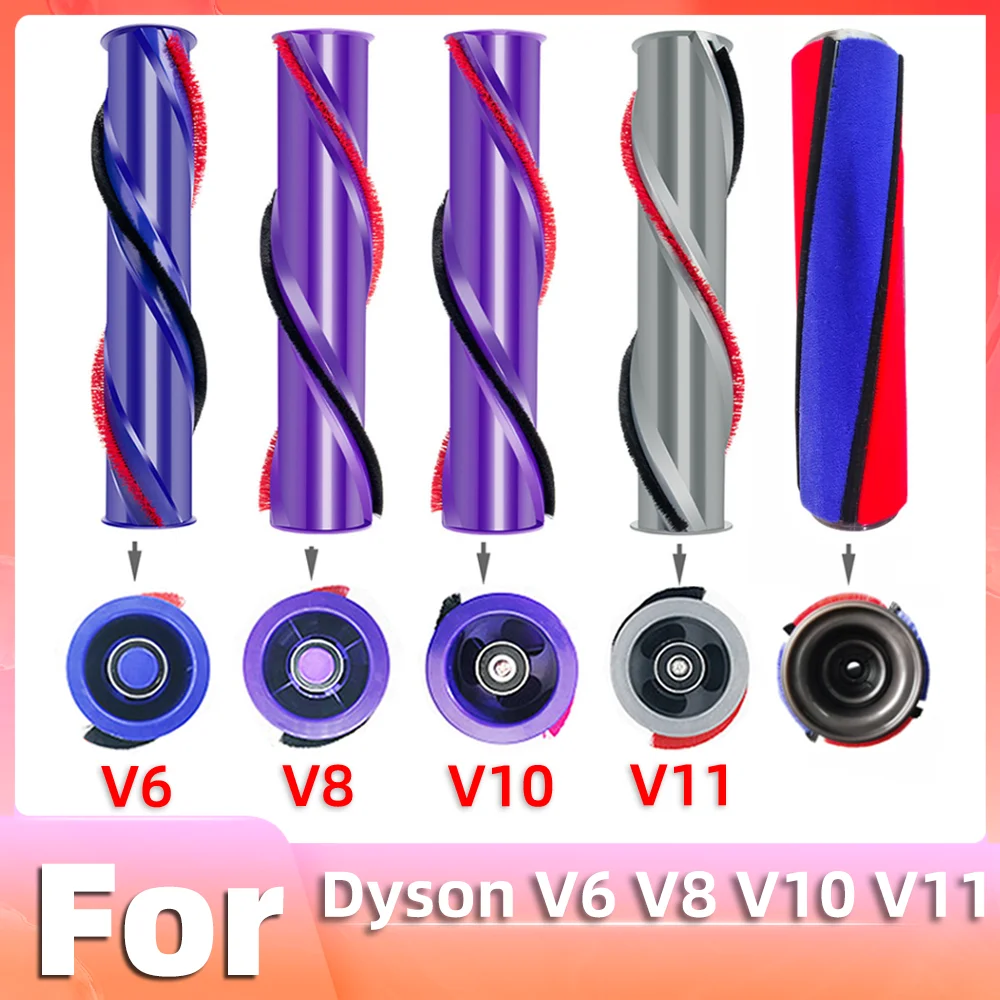 Compatível com DYSON V6 V8 V10 V11 Peças de reposição Escova rolo Cabeça de limpeza Barra de escova rolo 966821-01 Peças