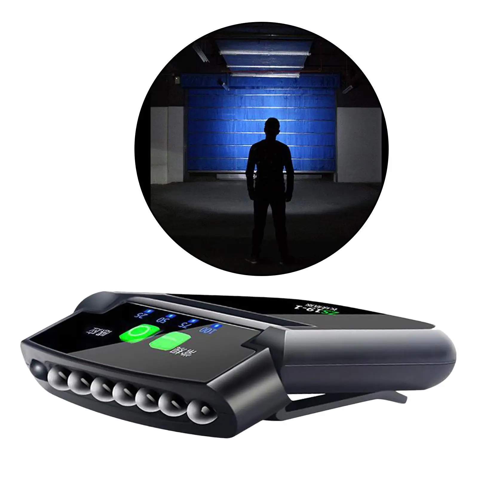 Rechargeable Visor Light with Motion Sensor, 100 Lumen LED Hat Light, with Power Display