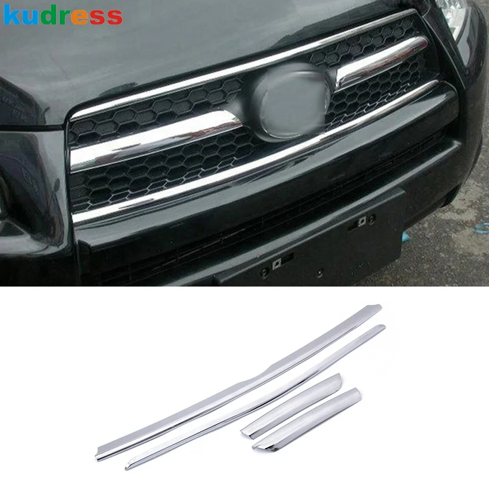 For Toyota RAV4 RAV 4 2007 2008 2009 Chrome Car Front Center Grill Grille Cover Trim Racing Grills Molding Strip Accessories