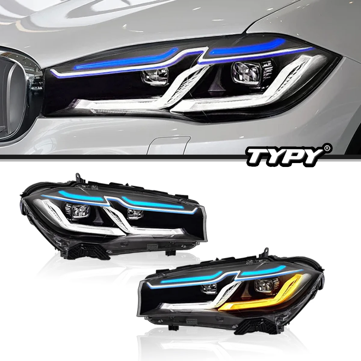 

TYPY For BMW X5 F15 2014-2018 LED Headlights Automotive Styling Headlights DRL Signal Projection Lens Automotive Accessories