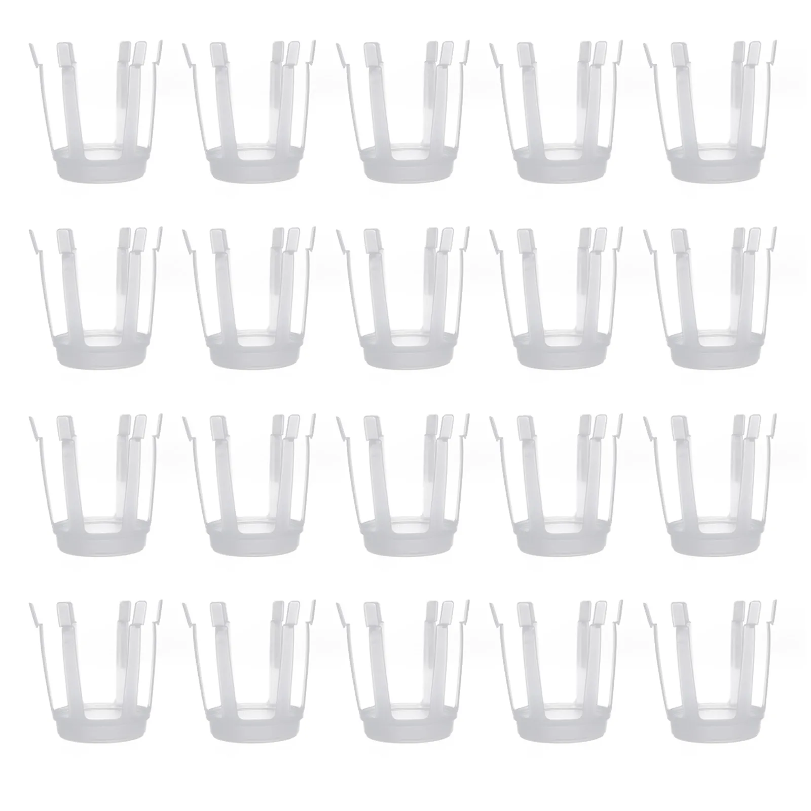 

20PCS Bouquet Fixed Base Plastic Flower Stand Fresh Flowers Holder Packaging Material Shop Supplies Bouquet Artifact