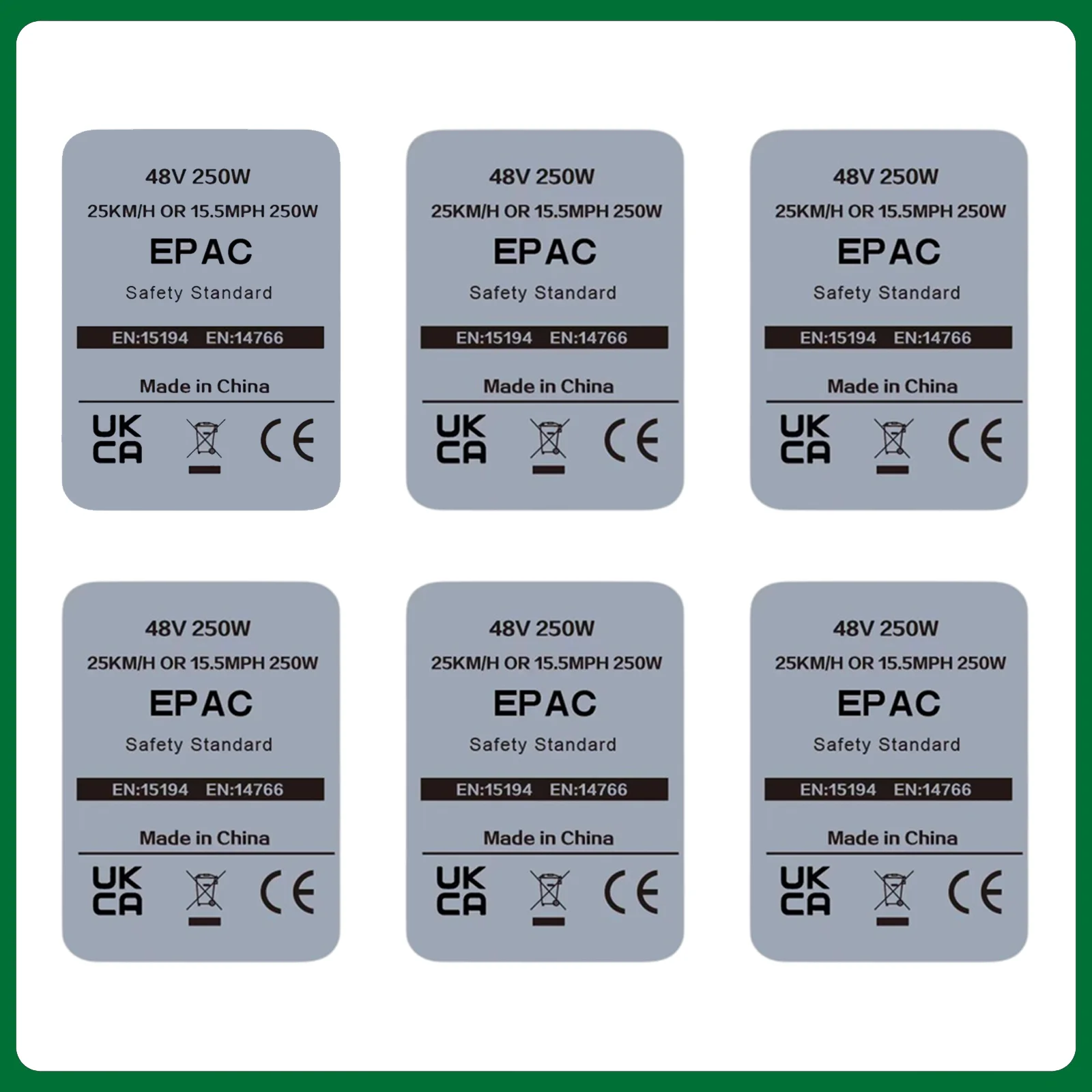 Fahrrad-Aufkleber, E-Bike-Sticker, 36V 48V 250W Elektrofahrrad-Etikett, Kompatibel mit Bafang Tongsheng und anderen Marken-Umrüstsätzen – Detail 4