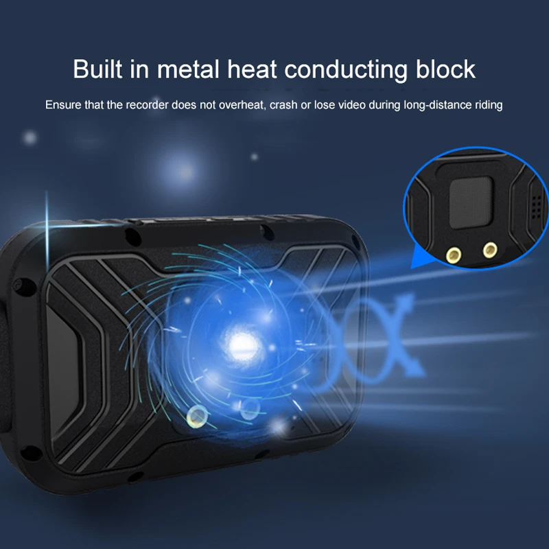 Mini telecamera per moto Full HD 1080P da 3 pollici DVR Dash Cam Registratore a doppia lente con GPS integrato per la registrazione video in tempo reale