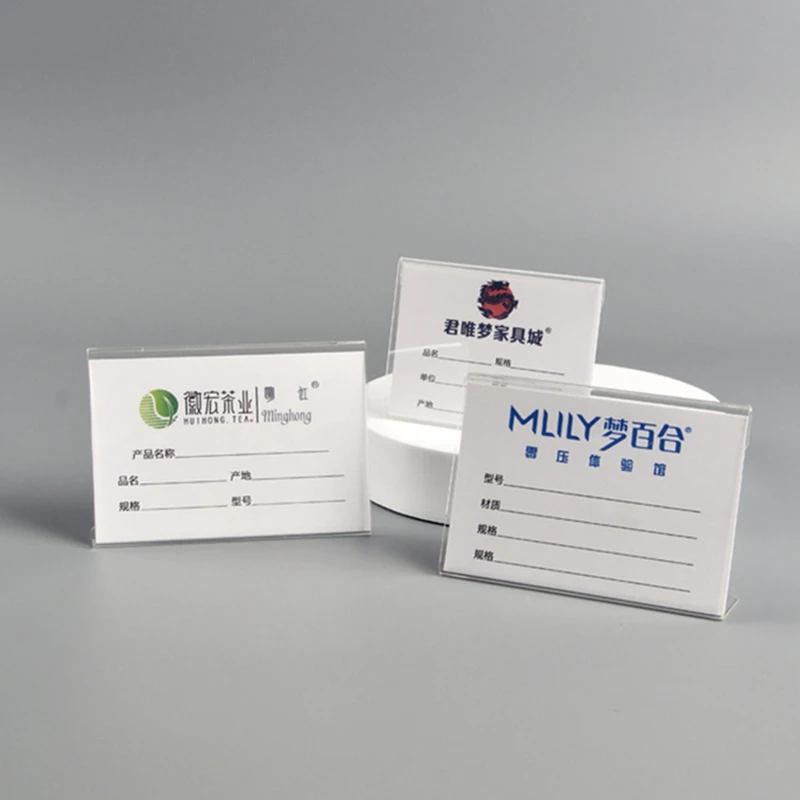 10 шт., акриловые вертикальные таблицы Decca