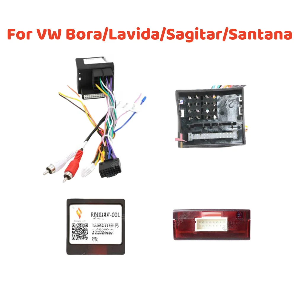 16 Pin Car Wiring Harness Adapter Canbus Box RP5-VW-001 For Volkswagen Bora Sagitar Jetta Magotan Touran Lavida Polo SciroccoCar