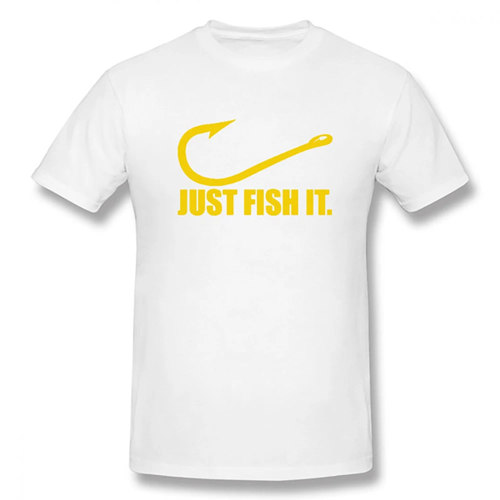 Summer Funny Love Fishing T Shirt Men Just Fish It  Short Sleeves Fashion Hip Hop O-Neck Cotton T Shirts For Men #912035