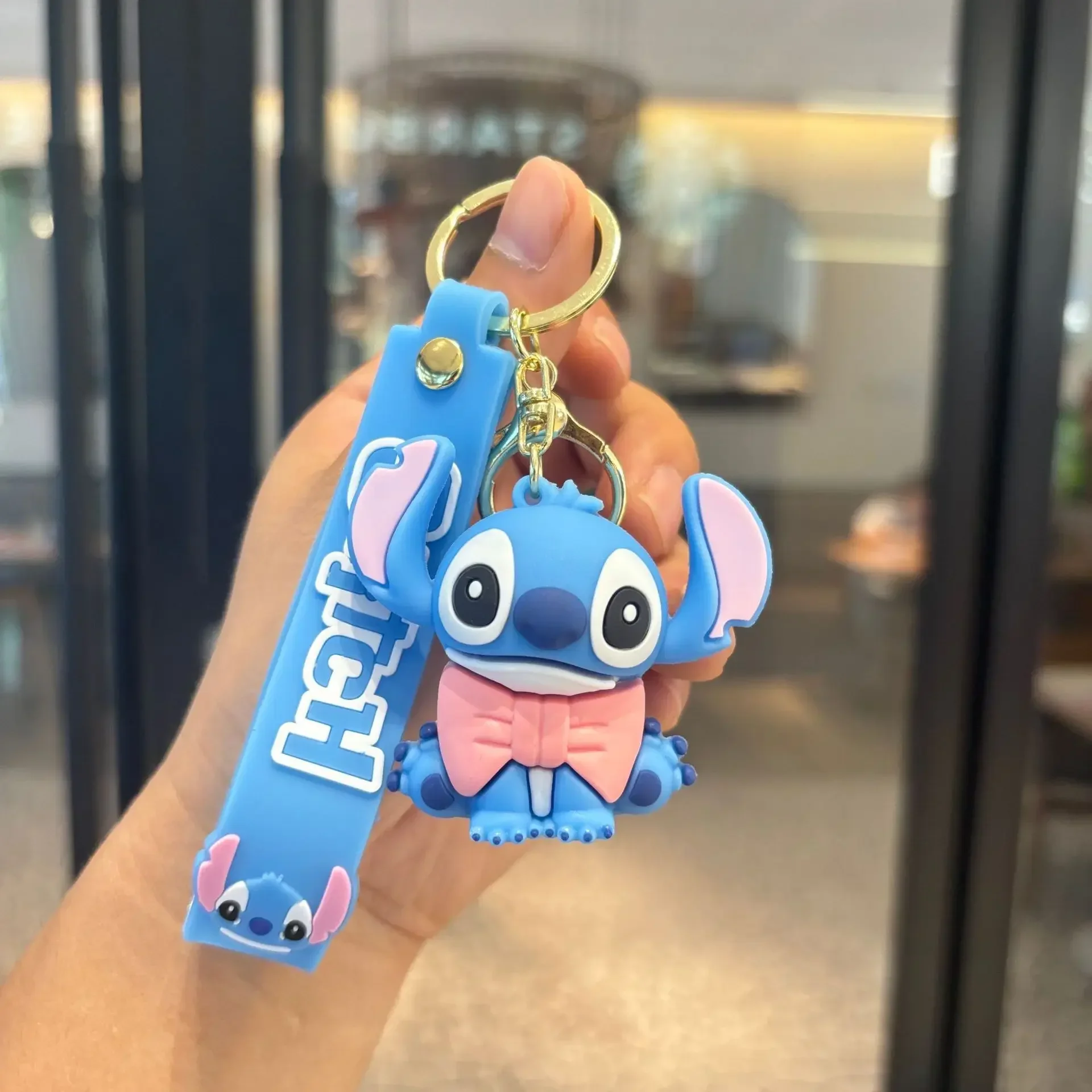 Lindo llavero de punto PVC accesorio de coche moda llavero Transformable muñeca máquina premio Anime regalo