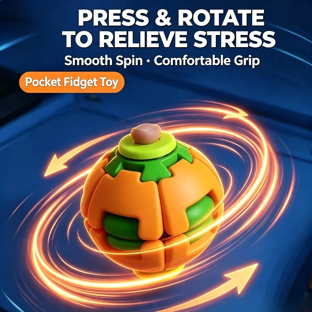 New 3D printed pressure reducing ball, puzzle fingertip gyro toy, pressure reducing ball, press, rotate, release pressure, toy