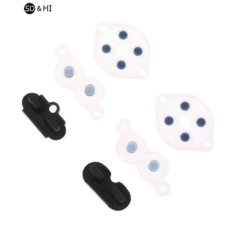 Rubber Repair Rebuild Replacement Parts For NES Controller Joy A B D Pad Silicon Start Rubber Button 1set