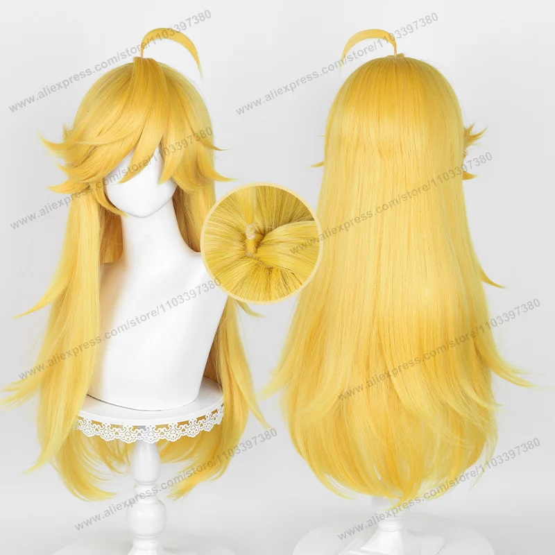 

Panty Anarchy Cosplay Wig 75cm Long Golden Women Hair Anime Cosplay Wig Halloween Heat Resistant Synthetic Wigs