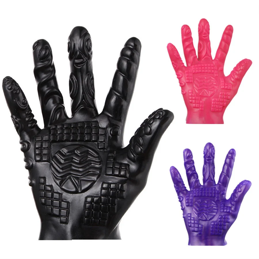 Guantes sexuales para masturbación, masaje de senos, punto G, estimulador de clítoris vaginal, guantes para dedos, Juguetes sexuales eróticos para parejas y mujeres