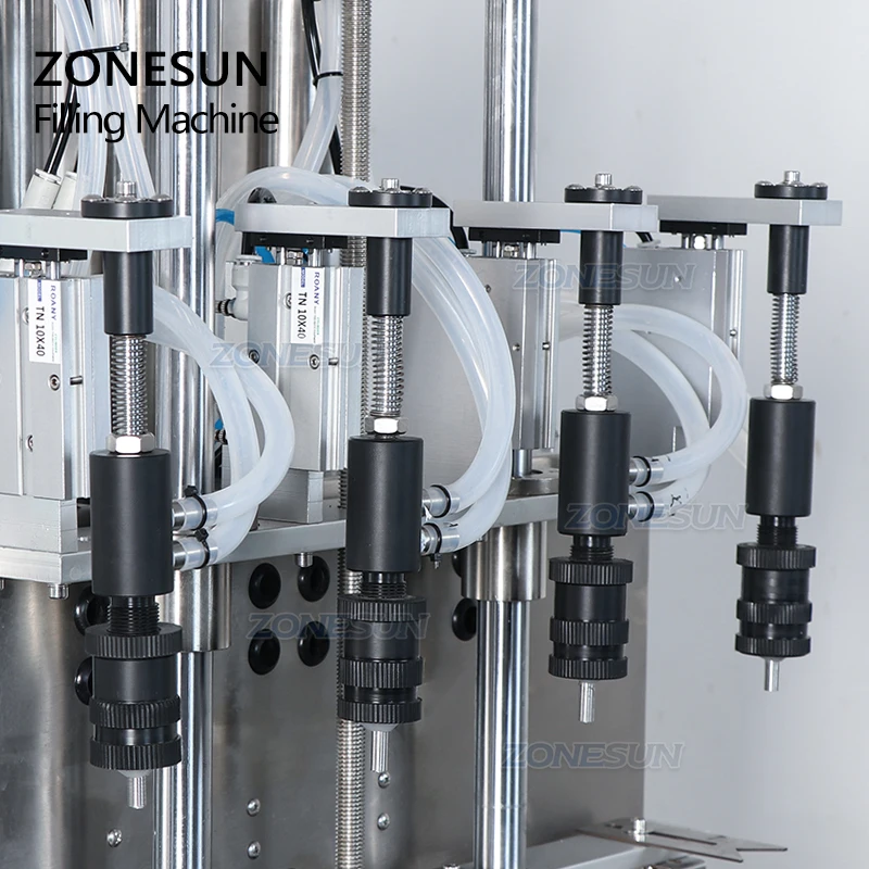 ZONESUN ZS-YTZL500 Desktop 4 Nozzles Small Dropper Eau De Cologne Mosquito Beverage Perfume Liquid Vacuum Filling Machine