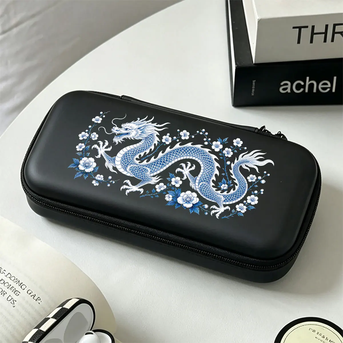 Cute Shockproof Carry Case With Mesh Pockets Portable Travel Gaming Accessories Storage Bag for Nintendo Switch Lite/OLED