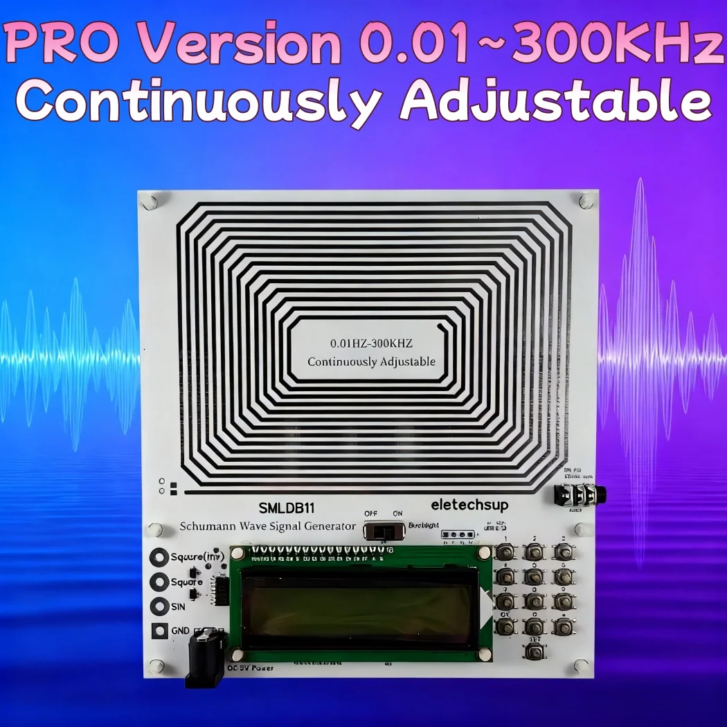 

7.83Hz Schumann Resonance Ultra-low Pulse Square wave Solfeggio Frequency Generator Continuously Adjustable 0.01Hz~300KHz