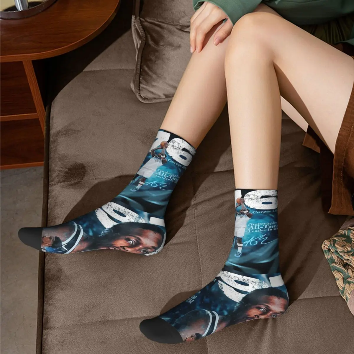 طاقم جوارب مينيسوتا تمبروولفز النمل يبقي كسر أنتوني إدواردز الجوارب جوارب طويلة غير رسمية للرجال النساء هدية عيد ميلاد