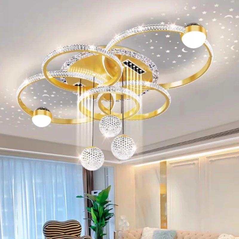 Moderne LED-plafondlamp voor woonkamer decor hanglamp interieur decoratie plafond luxe kroonluchter restaurant lamp villa