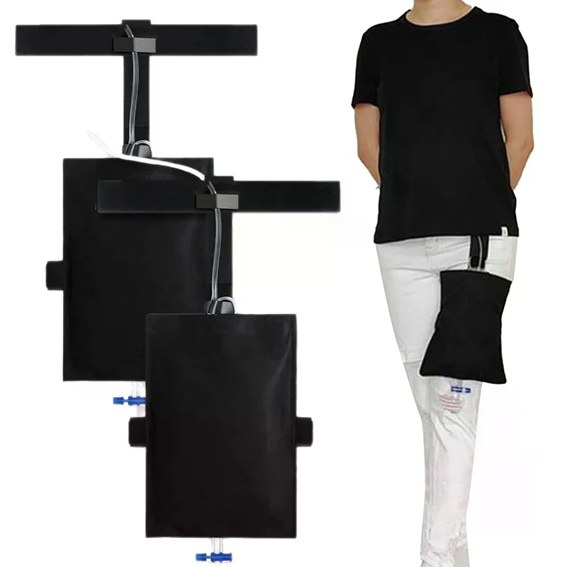 Urinary Drainage Bag External Bladder Ostomy Collection Waist Bag Catheter Urine Leg Bag Holder Fixed Storage Pouch Lightweight